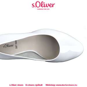 s.Oliver Wendy white lakk | DoctorShoes.hu