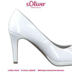 s.Oliver Wendy white lakk | DoctorShoes.hu