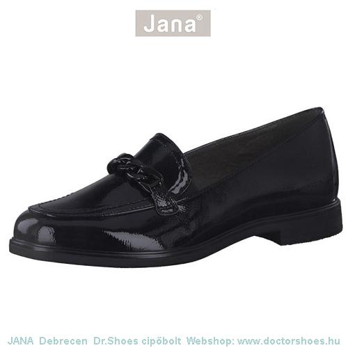 JANA Navy black lakk | DoctorShoes.hu