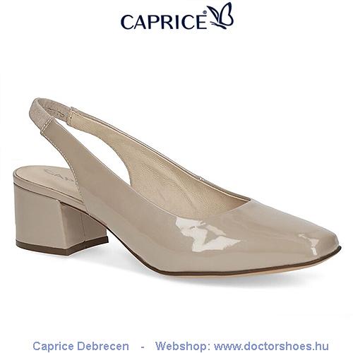 CAPRICE Karen beige lakk | DoctorShoes.hu