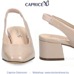 CAPRICE Karen beige lakk | DoctorShoes.hu