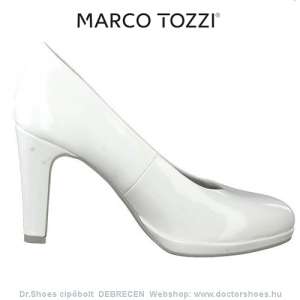 Marco Tozzi Merci white lakk | DoctorShoes.hu