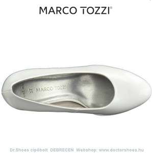Marco Tozzi Merci white lakk | DoctorShoes.hu