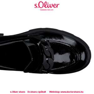 s.OLIVER Locas black lakk | DoctorShoes.hu