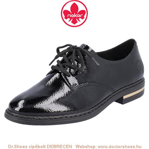 R i e k e r Manner black lakk | DoctorShoes.hu